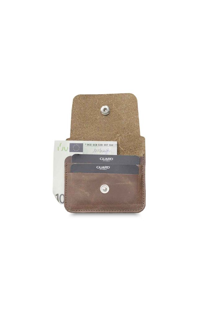 Coffee Crayz Mini Leather Card Holder with Paper Money Compartment