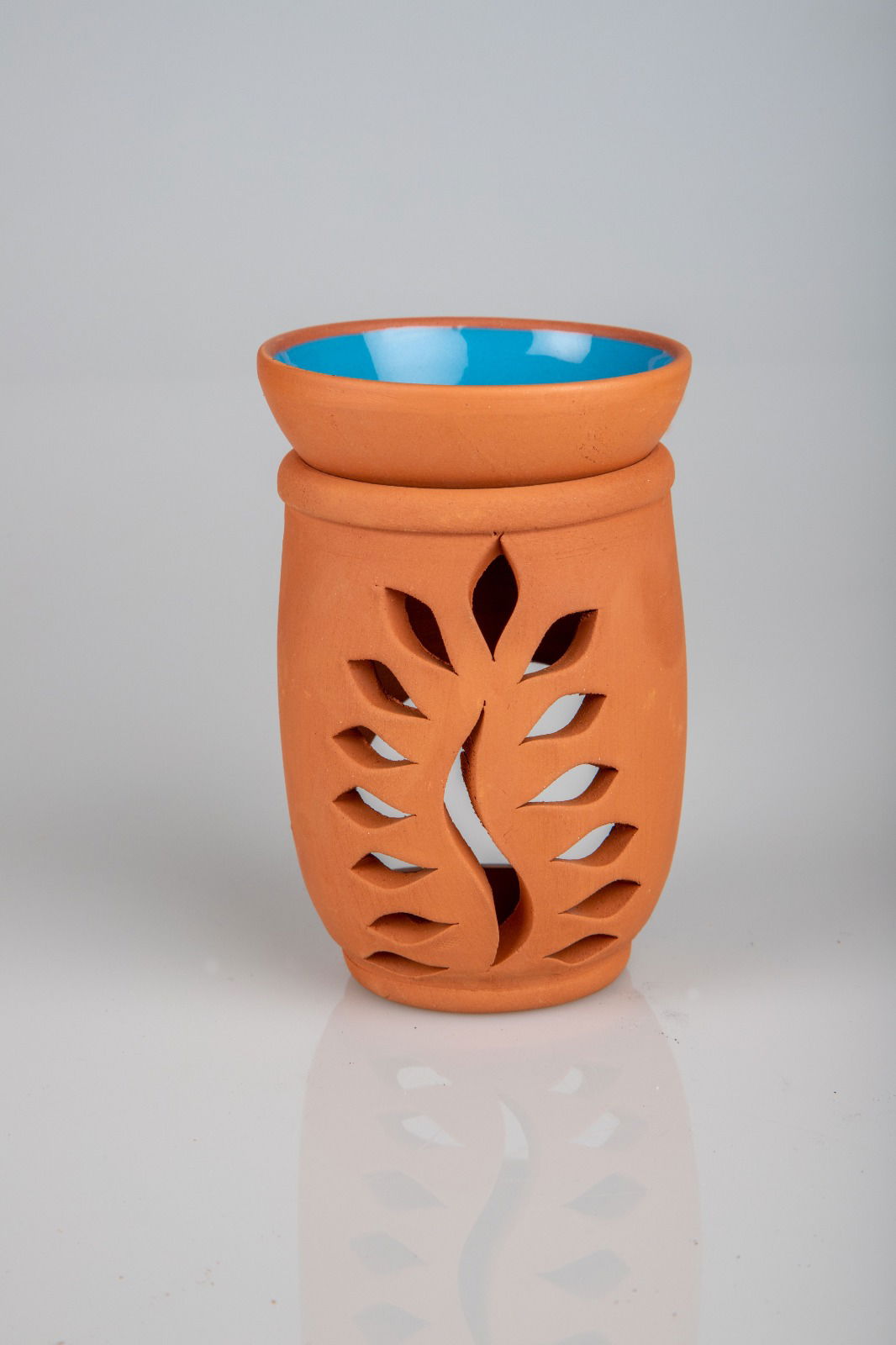 Leaf Model Handmade Pottery Censer Incense Holder