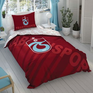 Trabzonspor Bordo Logo Single Duvet Cover Set