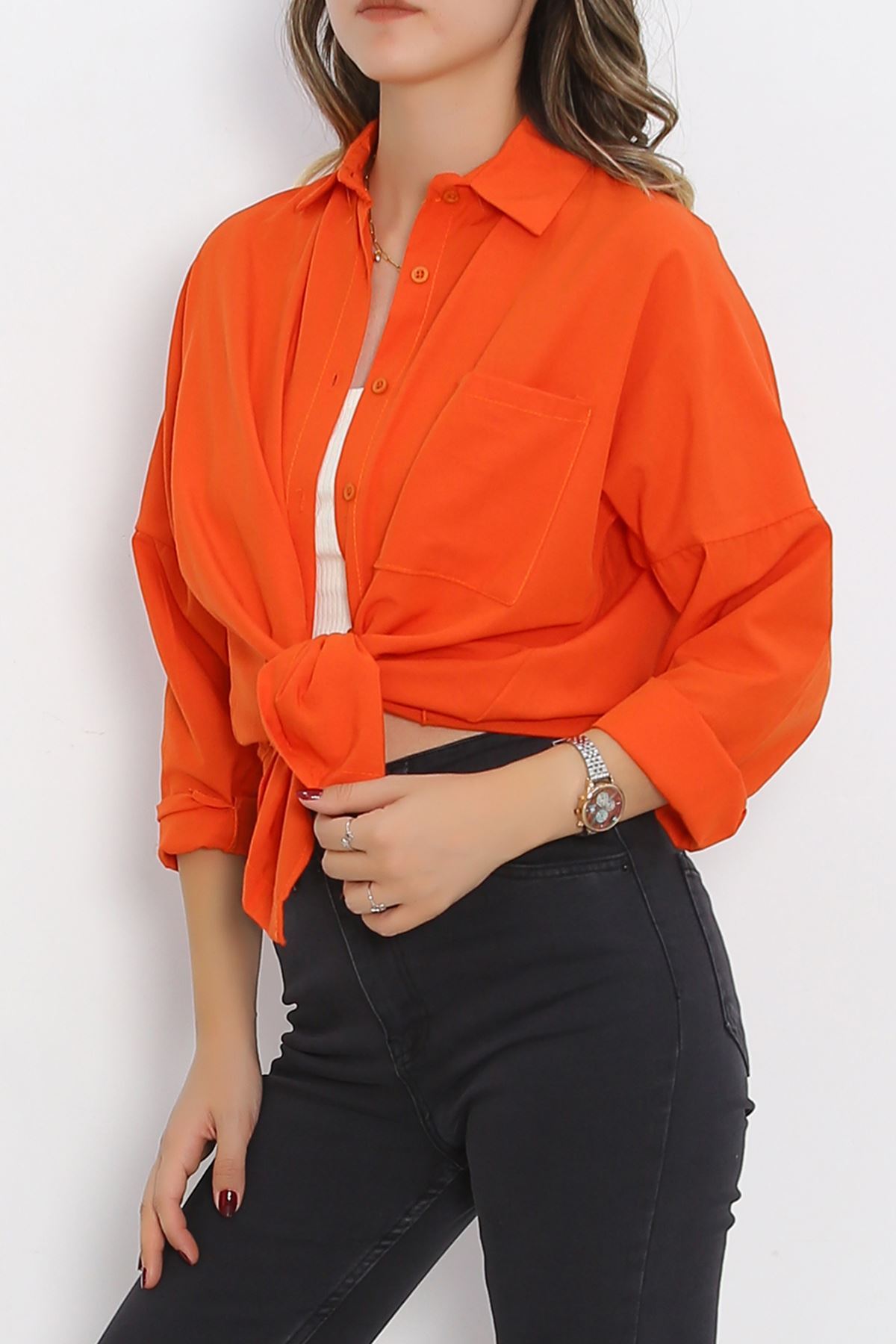 One Pocket Shirt Orange