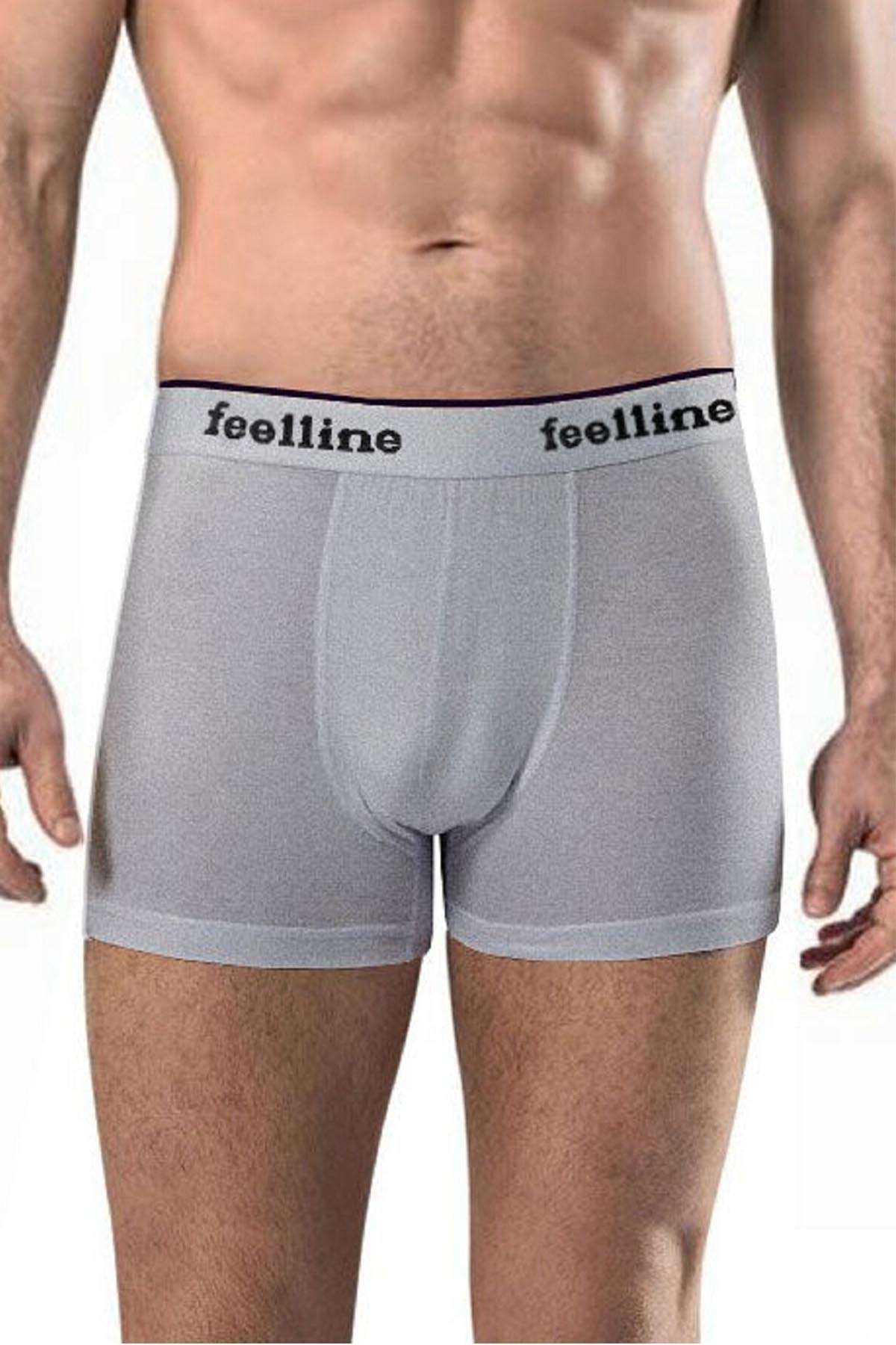 5 pcs Gray Cotton Natural Lycra Men's Boxers