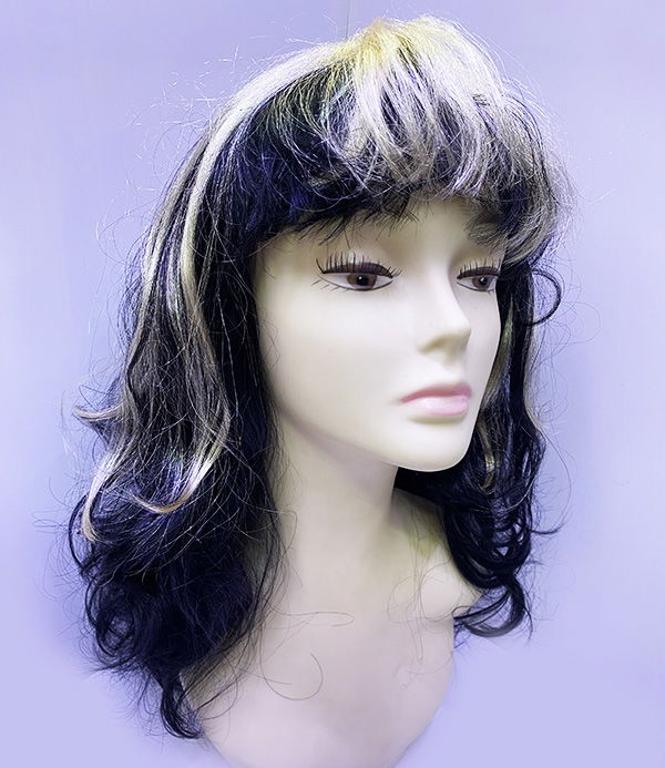 Black Gold Color Dracula Vampire Witch Wig Party Wig