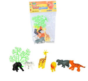 Mini Wild Animals Play Set 7 pcs