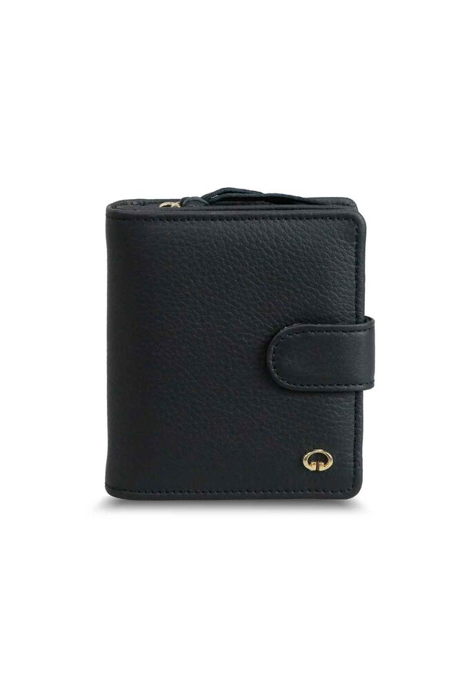 Black Multi-Compartment Stylish Leather Ladies Wallet