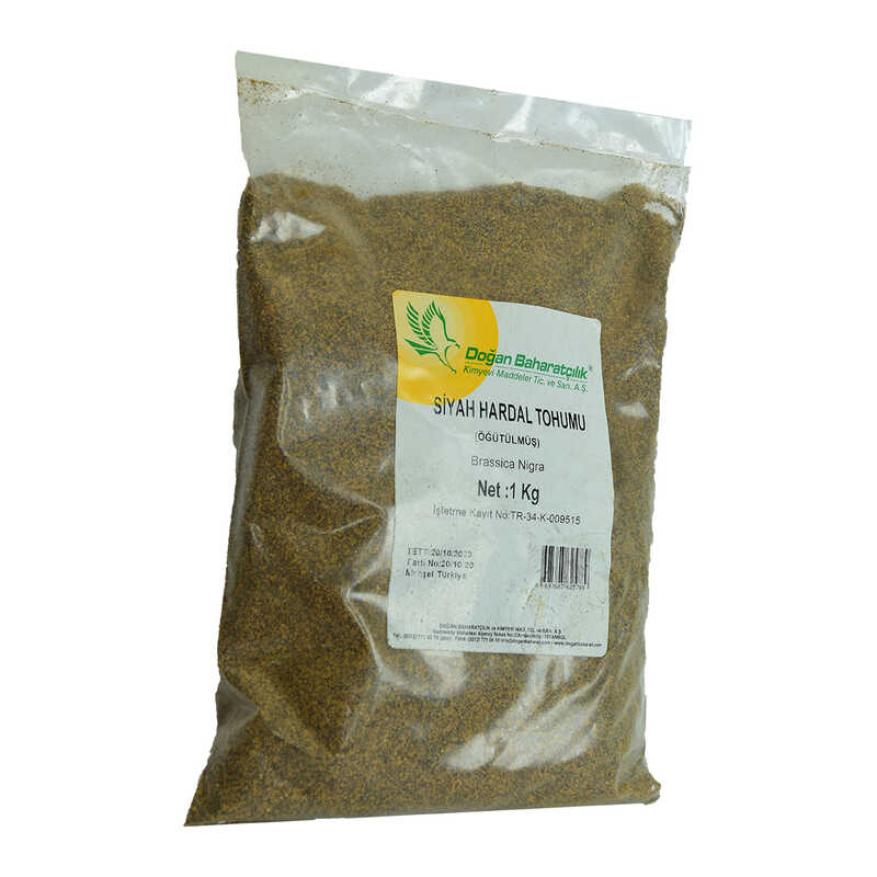 Mustard Seeds Ground Natural Black 1000 Gr Package