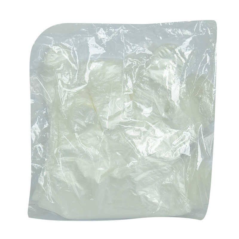 Transparent Bag Gloves Disposable Plast Gloves (L) 100 Pack