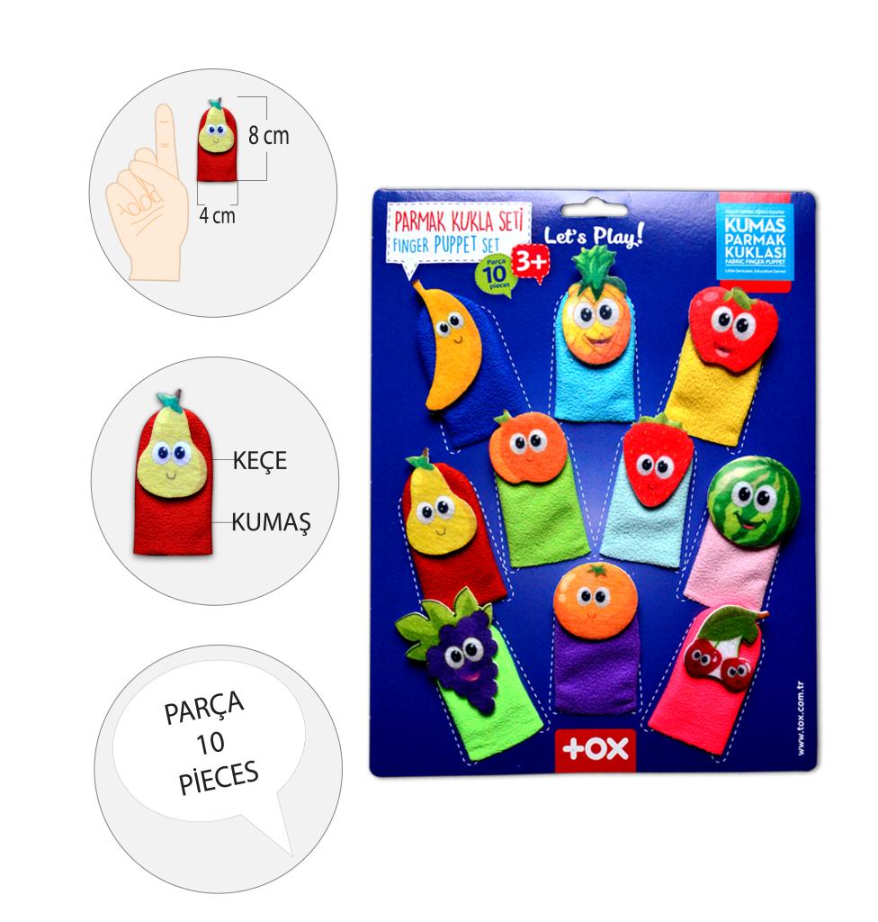 Fruits 10 Piece Finger Puppet, Educational Toy