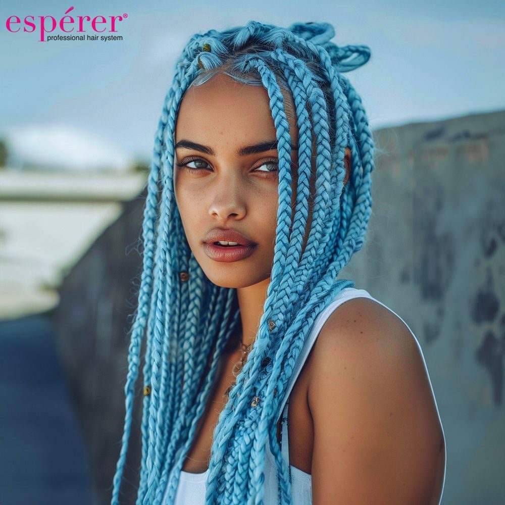 Synthetic Braiding Hair Esperer 100 Gr. / Baby Blue