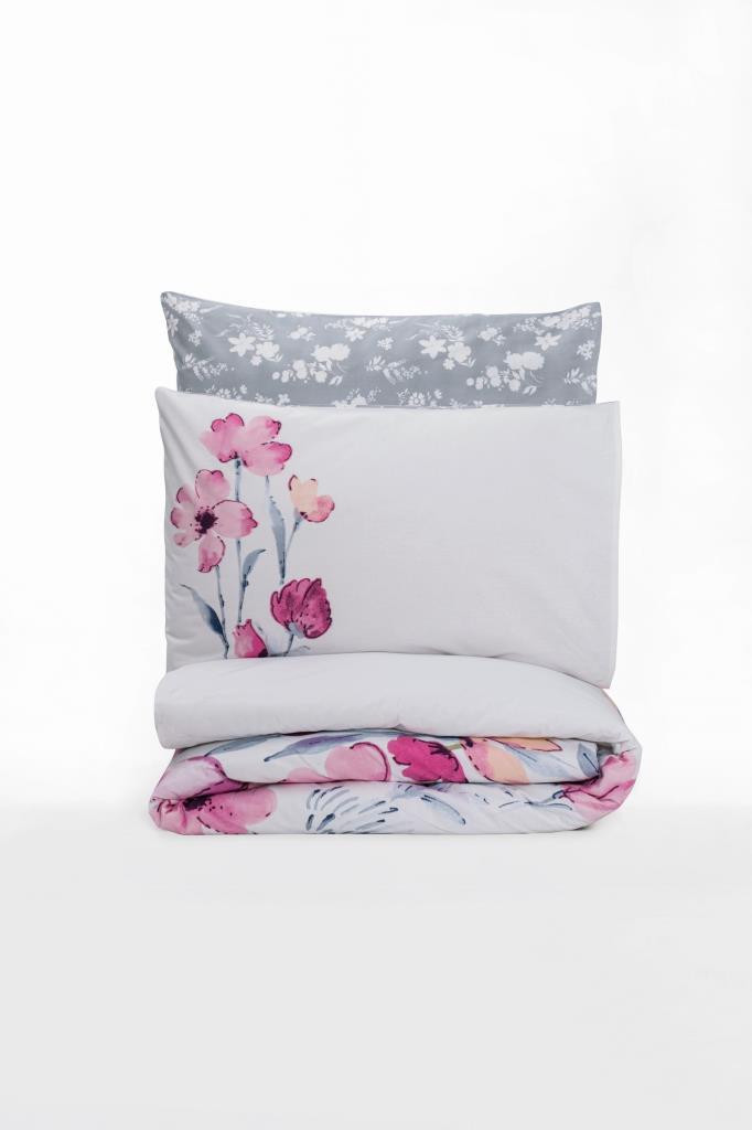 Ranforce Duvet Cover Set Double Carla Gray