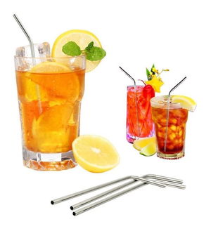 Metal Straw - Stainless Eco-Friendly Metal 2-Piece Straw Brush Set