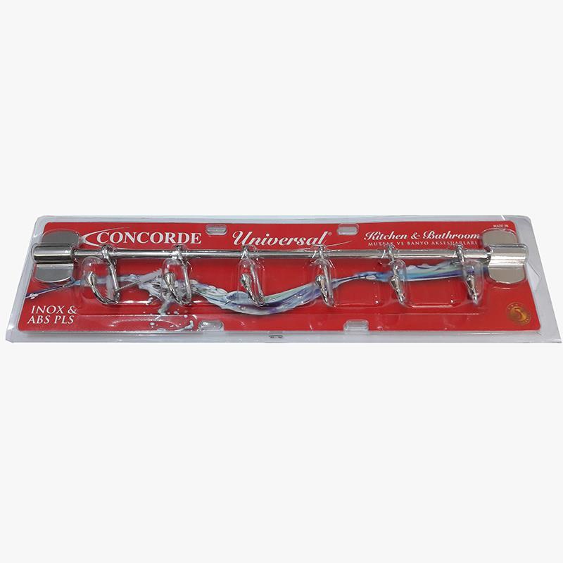 Concorde 6 Chrome Hanging Rack