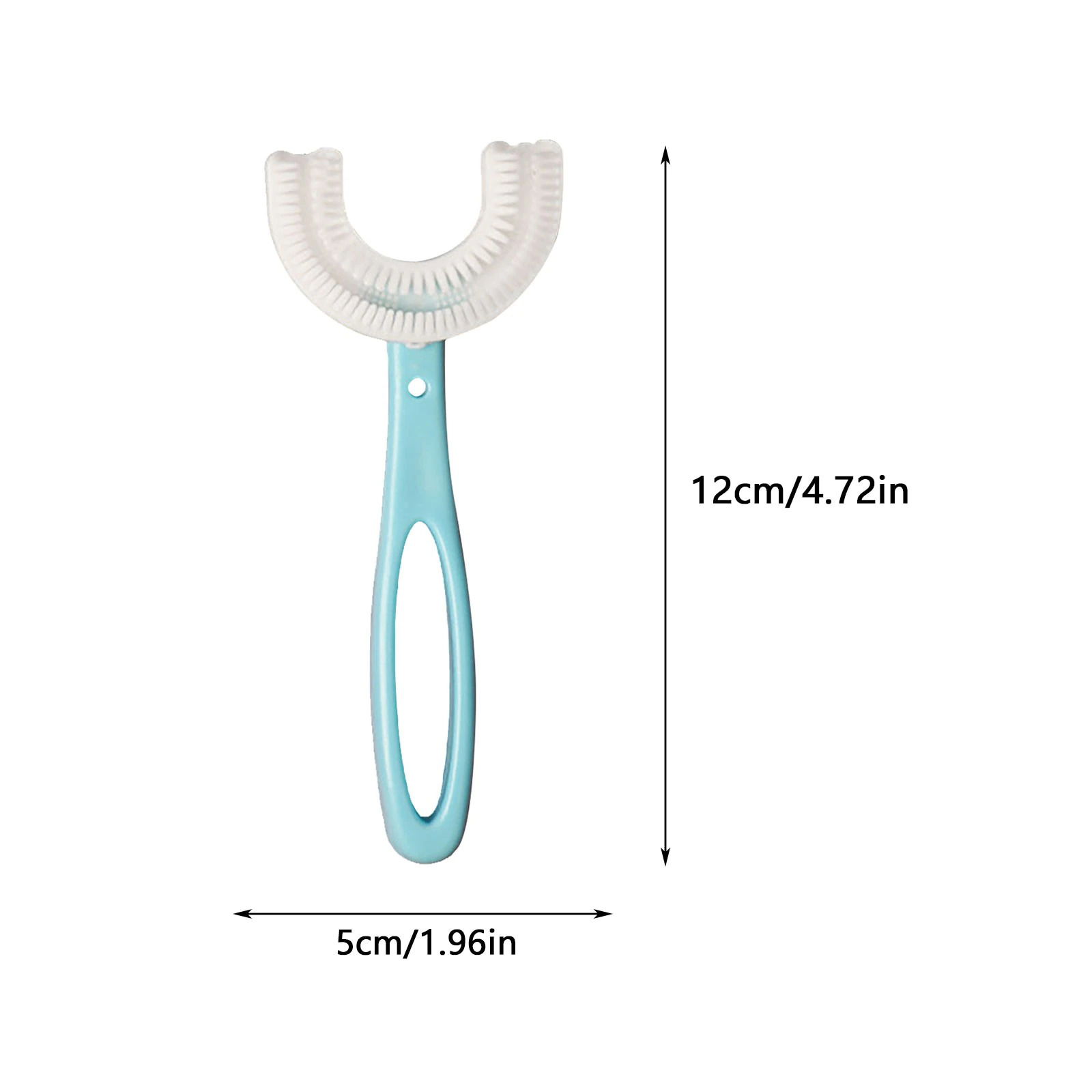 Silicone Children's Toothbrush Tartar Cleaner (2-12 Years) - Blue