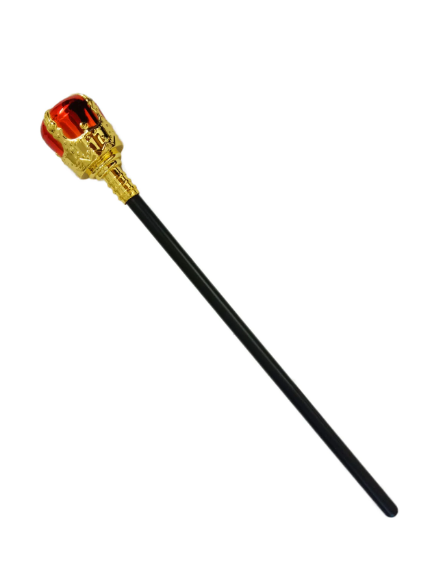 King's Scepter with Red Knob Royal Scepter 40 cm