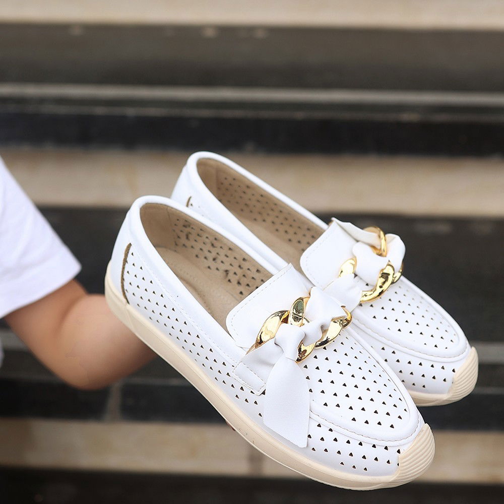 White Skin Babette Shoes