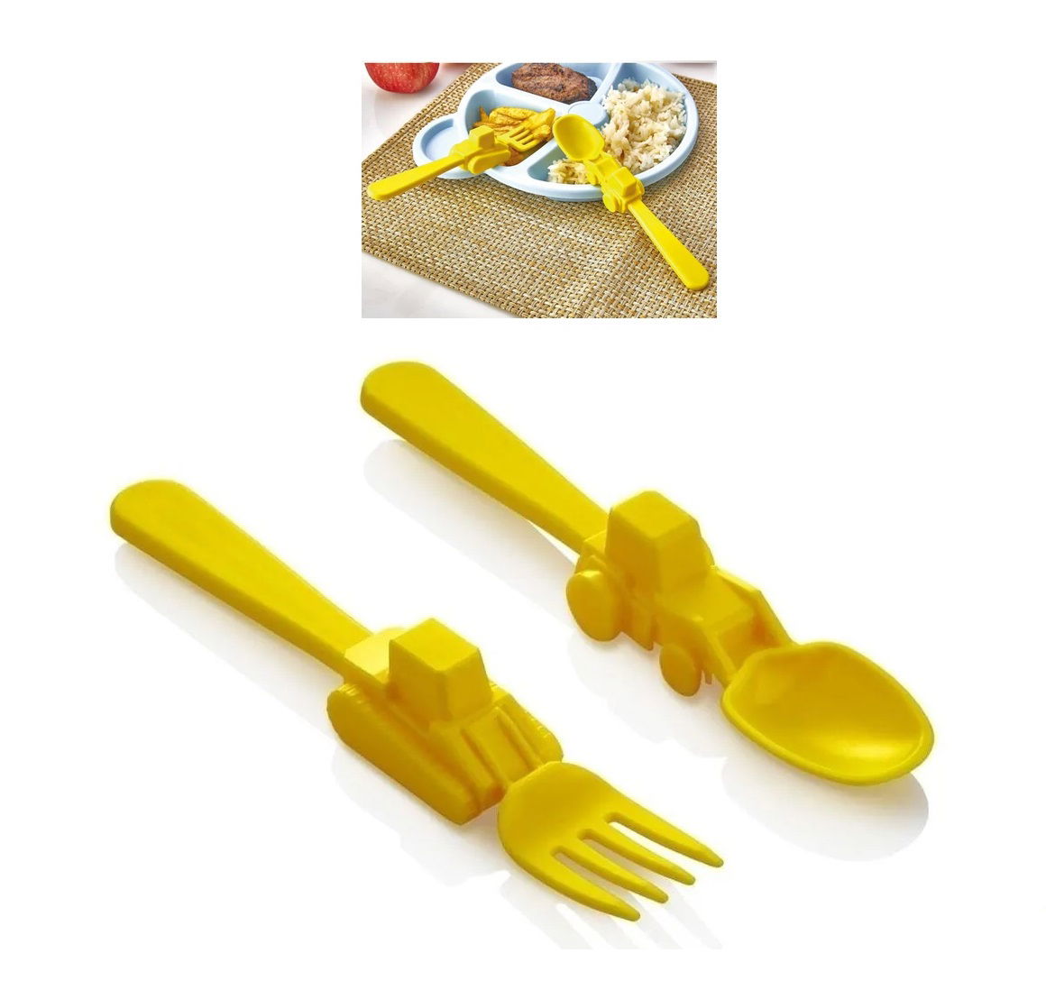 Figured Mama Cutlery Set - Yellow