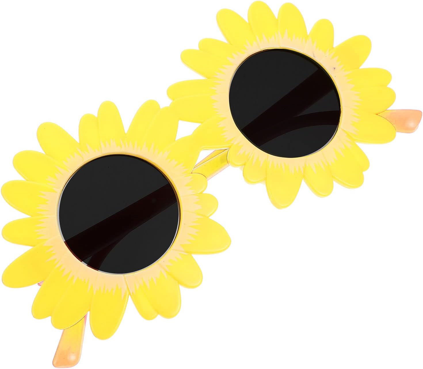 Yellow Color Daisy Shaped Party Glasses 18x10 cm