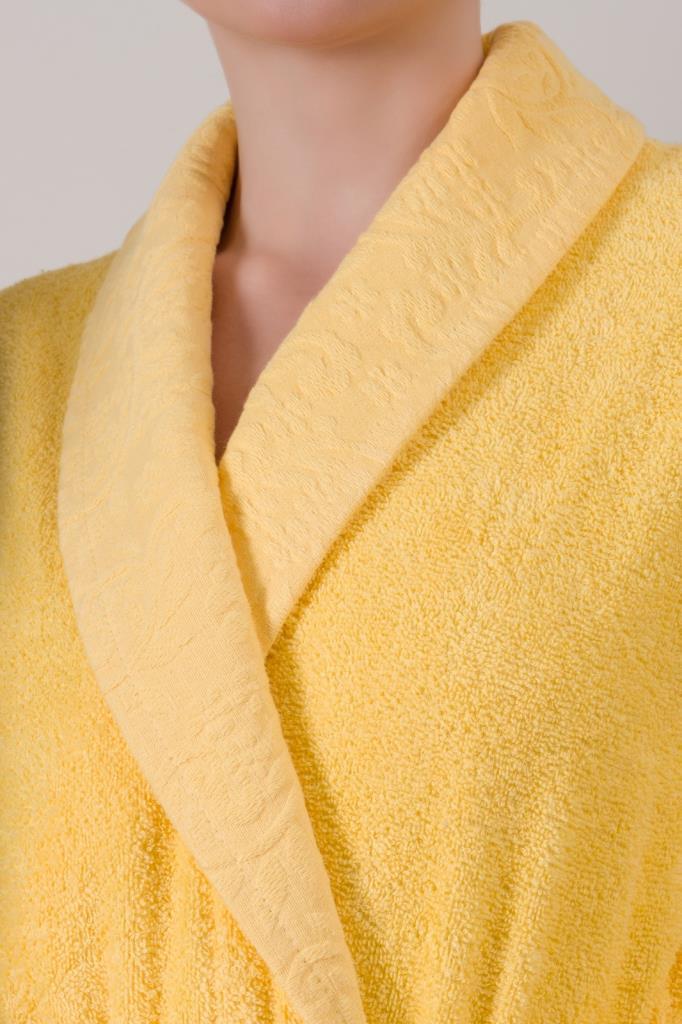 Jacquard Family Bathrobe Set Camilla Yellow Anthracite