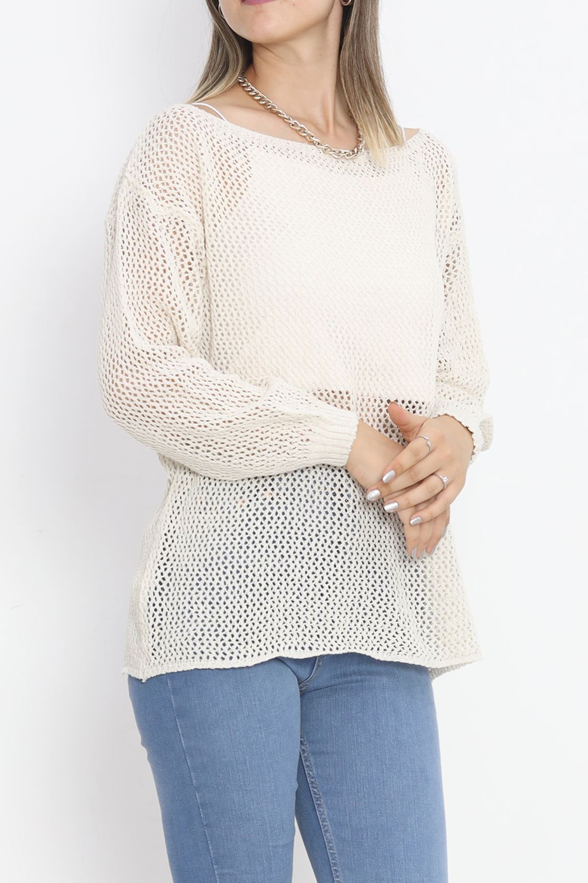 Pasty Shabby Sweater Cream