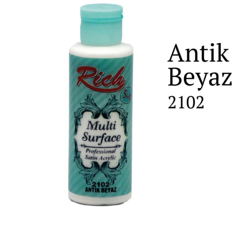 Rich Multi Surface 2102 Antique White Acrylic Paint 500 cc