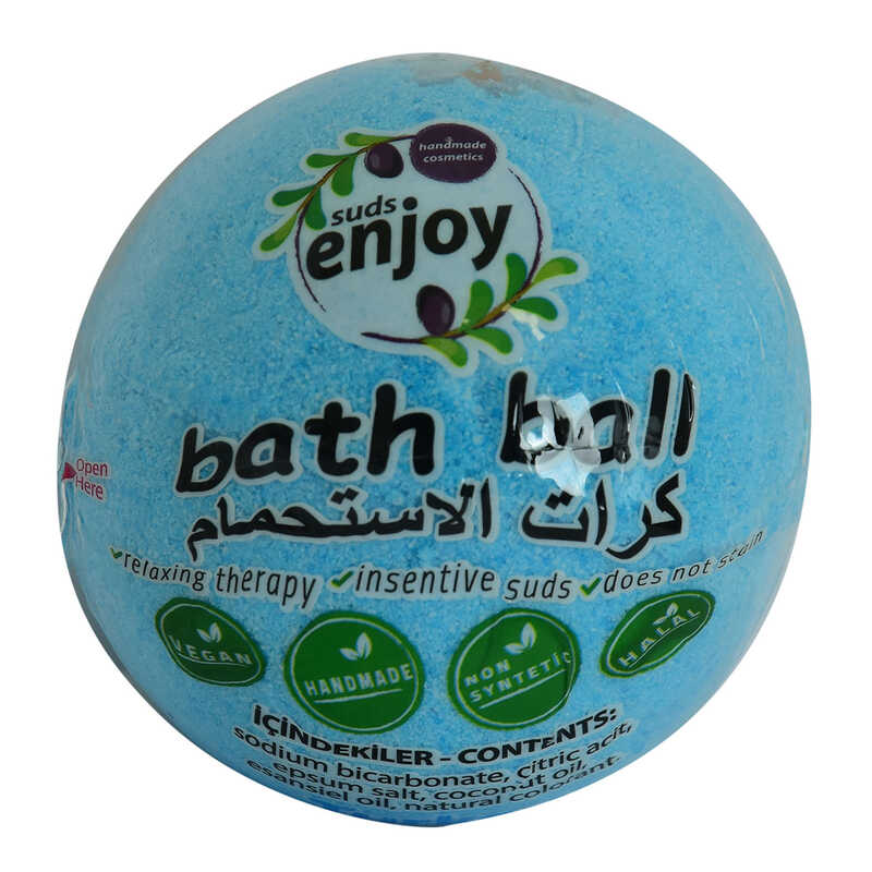 Himalaya Salty Handmade Bath Tub Ball Soap Blue 90-120 Gr