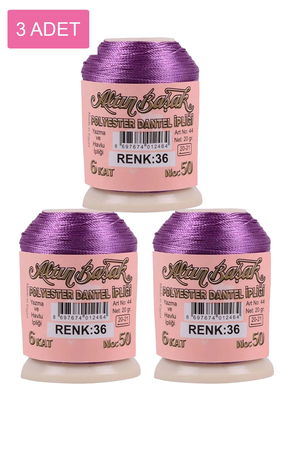 3 Pieces Altinbasak Oya and Lace Floss 20 gr - Turk - No: 036