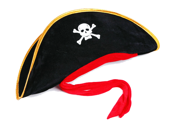 Adult Size Velvet Jack Sparrow Sailor Captain Jack the Pirate Hat 50X20 CM