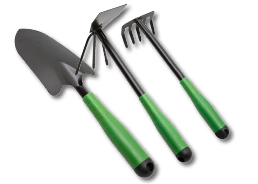 3 Piece Garden Set - Hoe Rake Digging Set