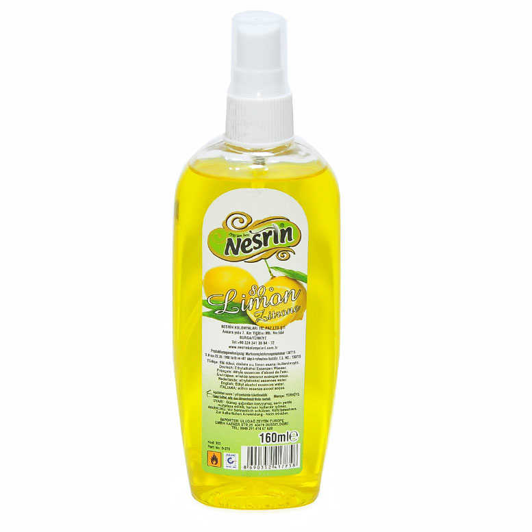 Lemon Cologne Spray 80 Degrees Pet Bottle 160 ML