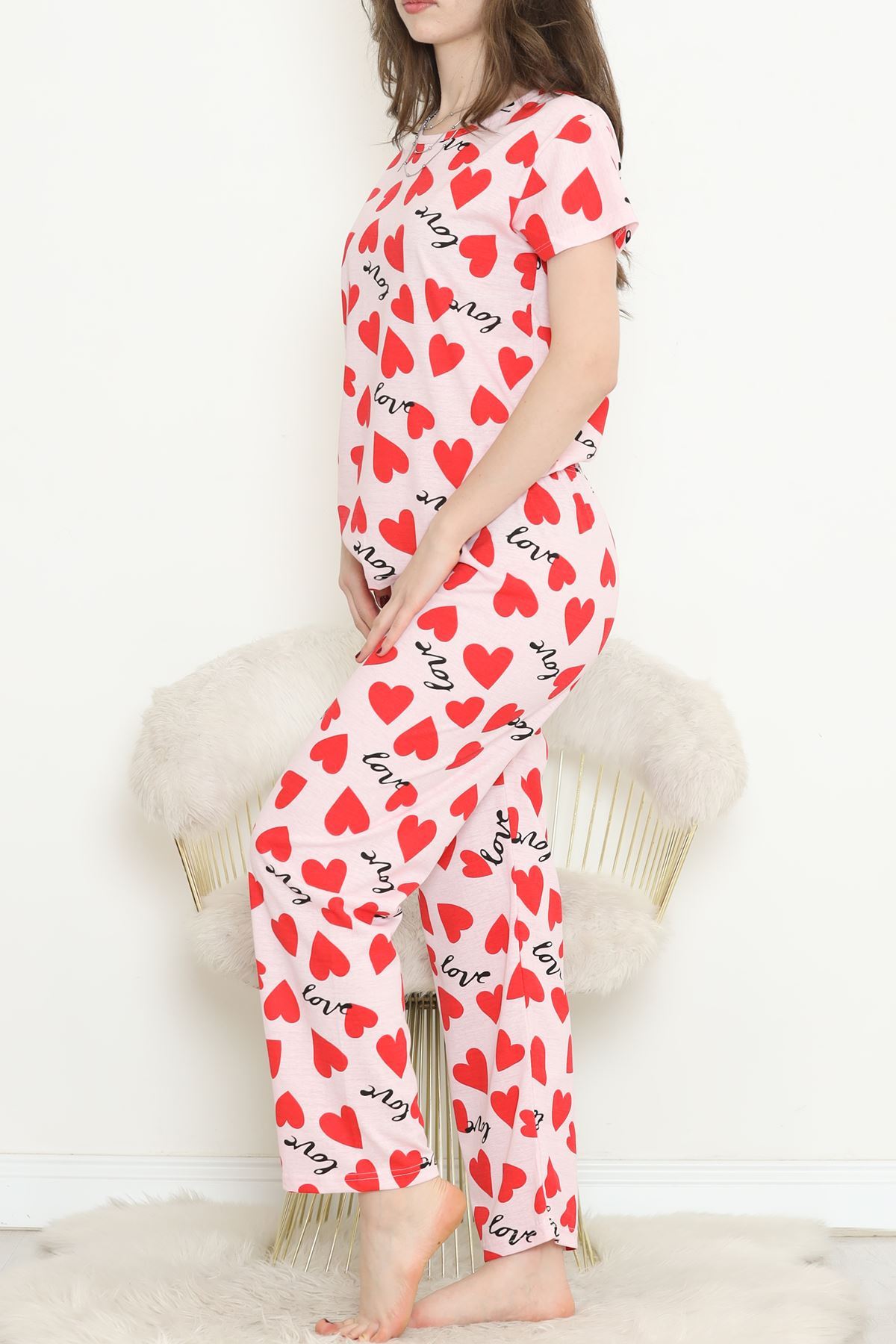 Patterned Pajama Set Pudrakalpli