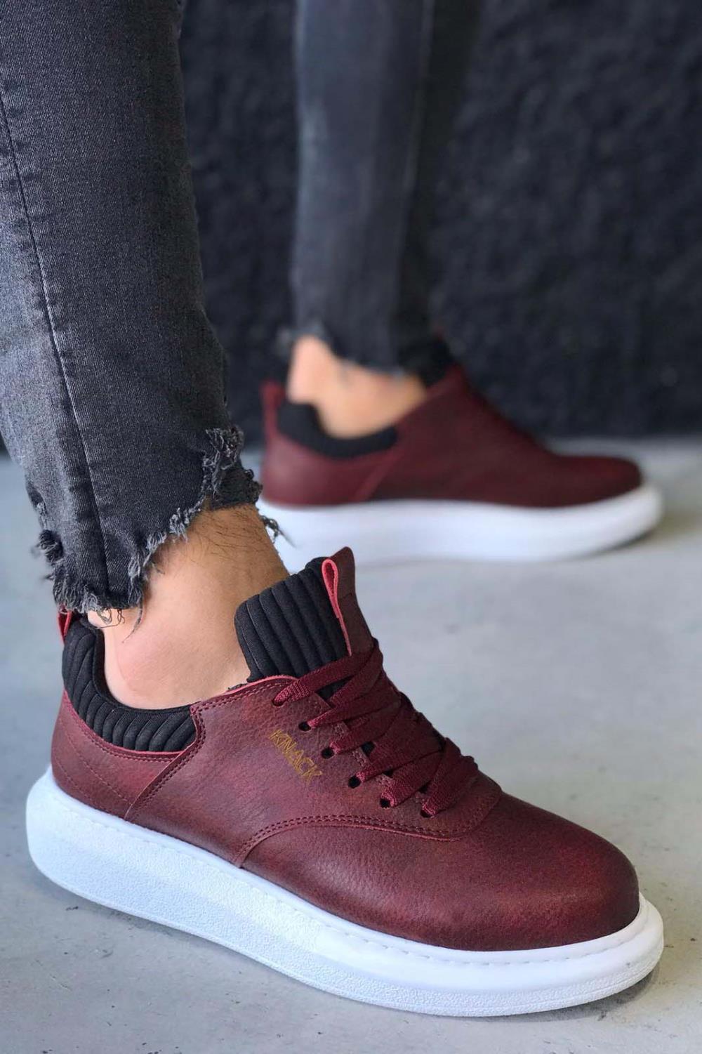 Casual Shoes Burgundy