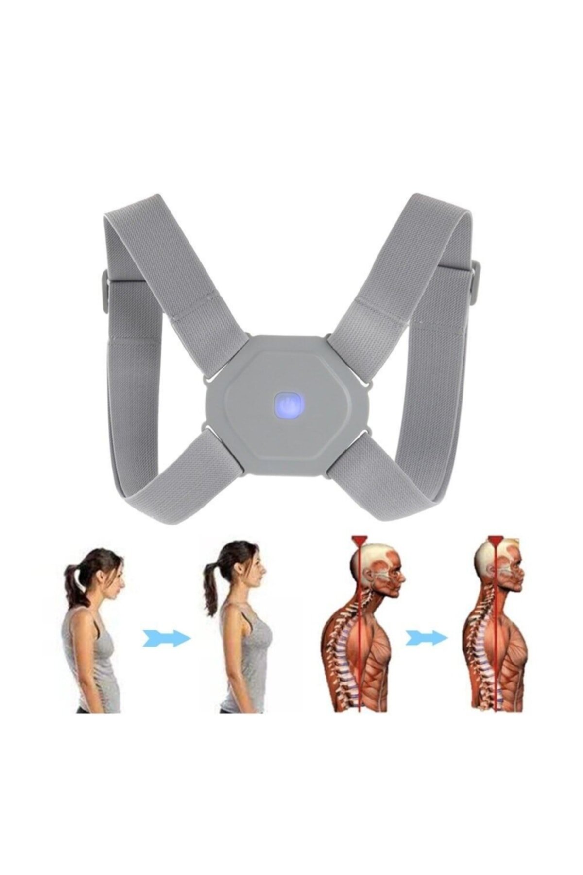 Unisex Vibration Sensor Anti-Slouching Anti-Humping Upright Posture Adjustable Smart Corset