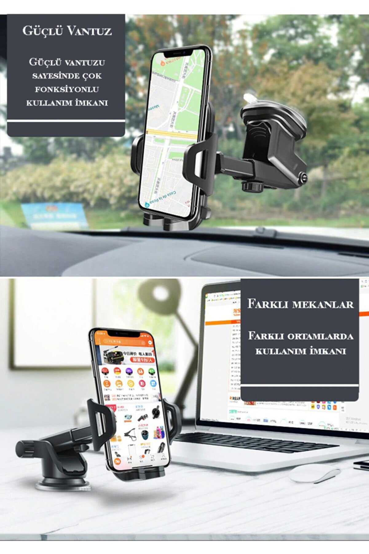 Suction Cup Car Extending Adjustable Phone Holder