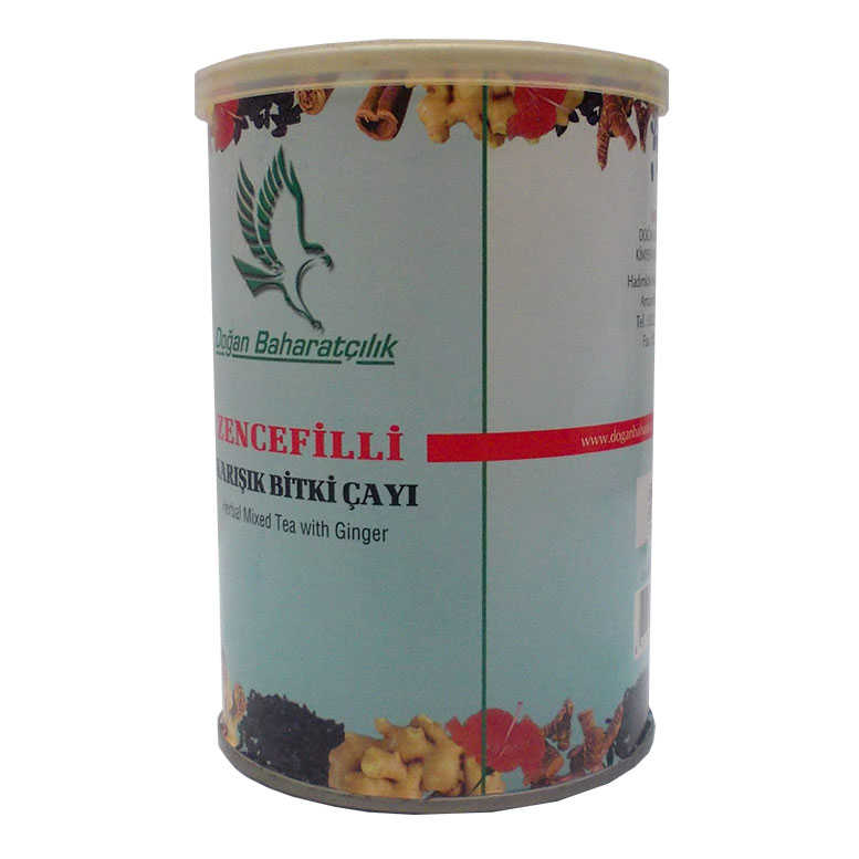 Ginger Mixed Herbal Tea 100 Gr Tin Box