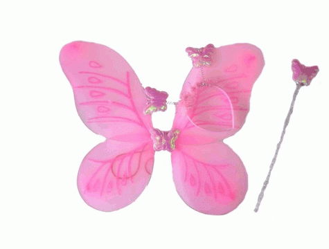 Demonstration Butterfly Wing (3 Piece)-Pink