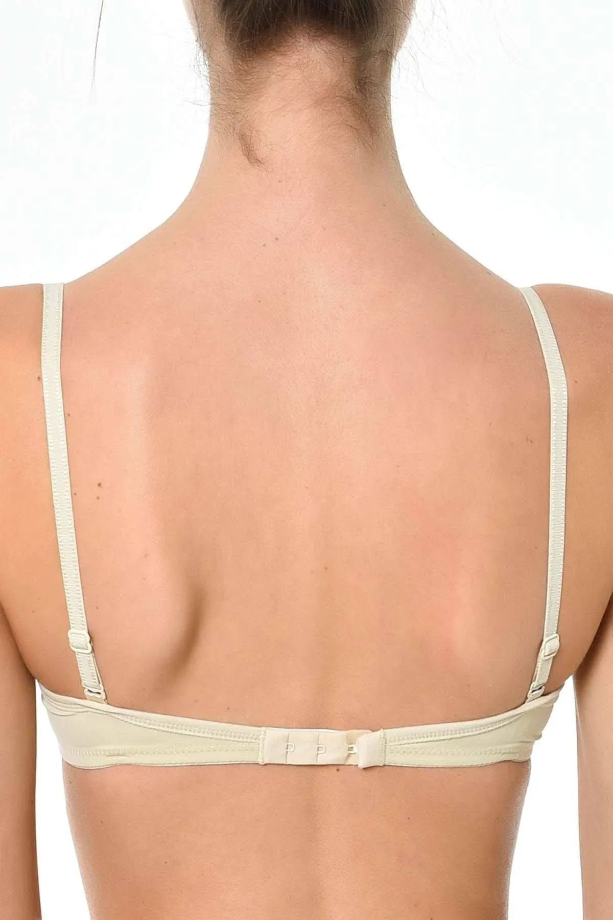 Women's Skin Neck Tie Padded Bra 4000