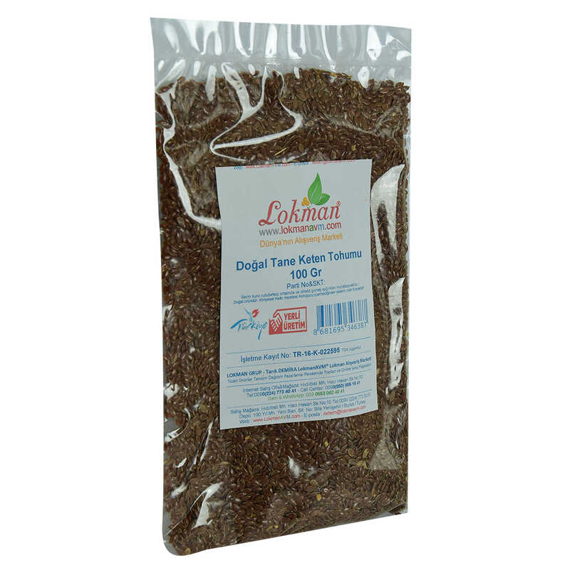 Flaxseed Grain Natural 100 Gr Package