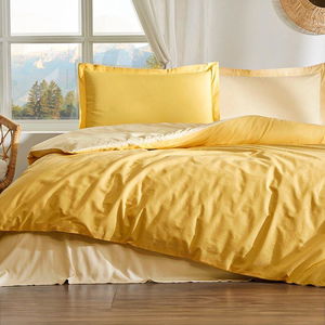 Özdilek Single Ranforce Duvet Cover Colourist Honey Yellow Gold