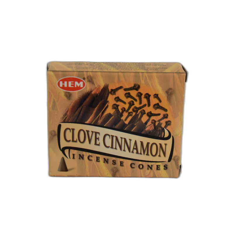 Clove Cinnamon Scented 10 Conical Incense - Clove Cinnamon Incense Cones