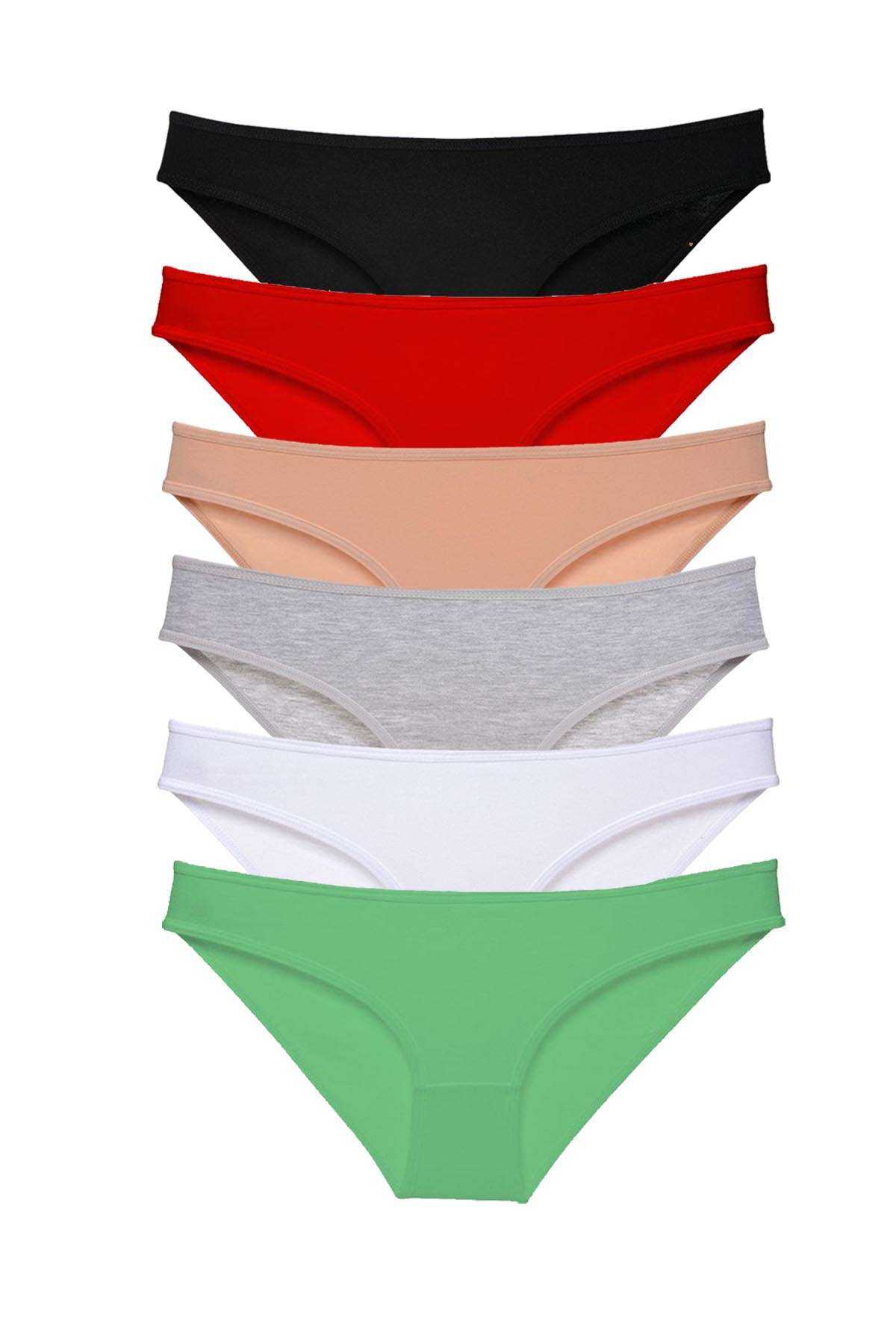 6pcs Super Eco Set Lycra Women Slip Panties Color 2