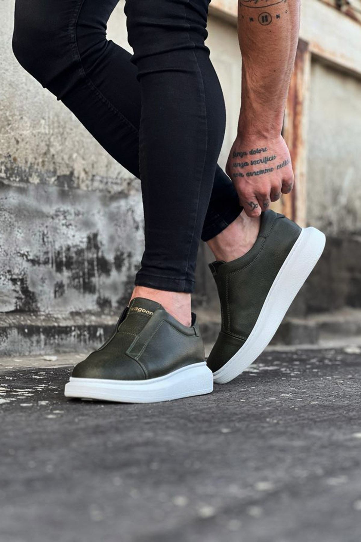 Khaki Casual Men's Shoes