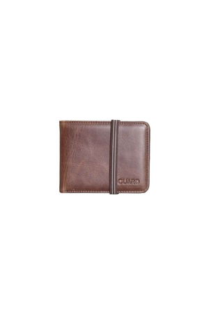 Rubberized Sport Genuine Leather Antique Brown Wallet