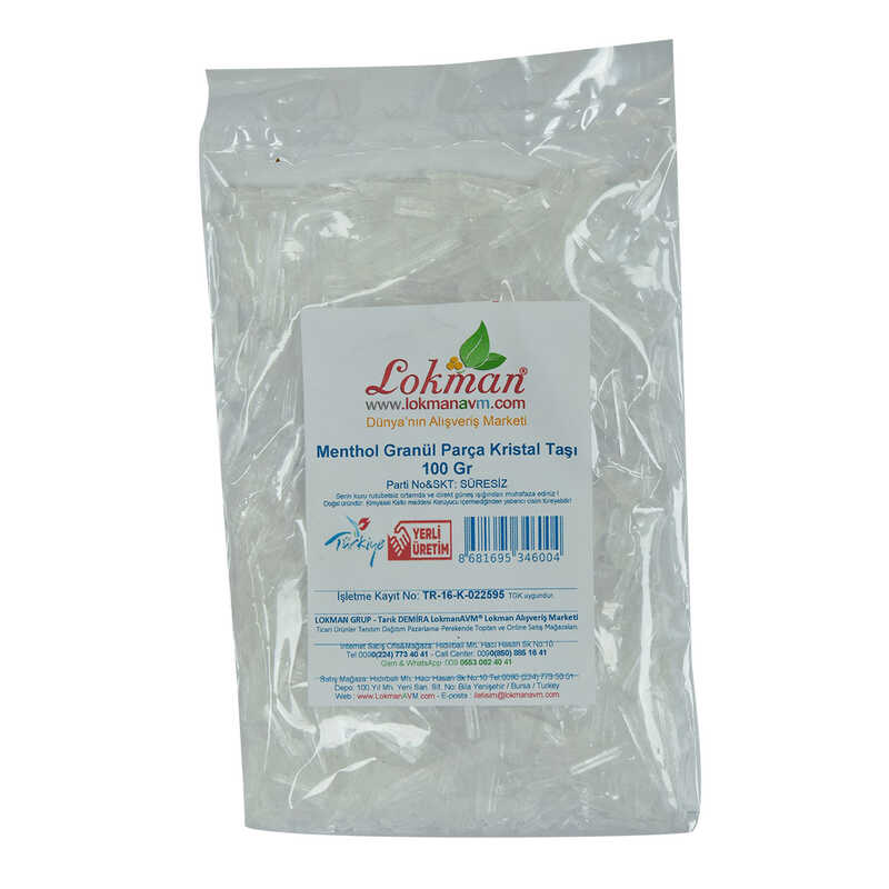 Menthol Granule Piece Crystal Stone 100 Gr