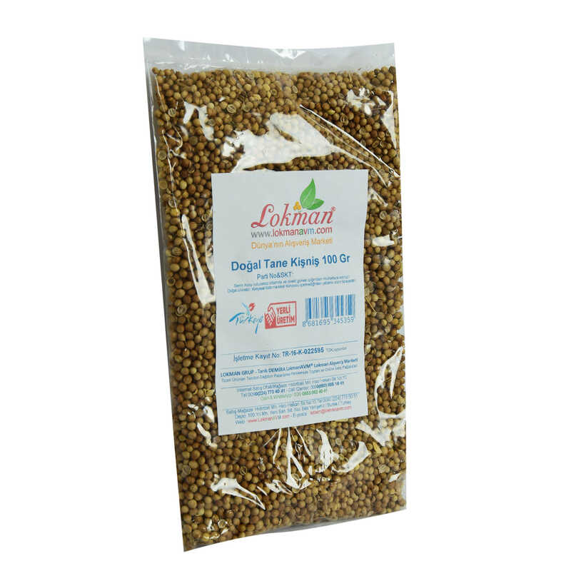 Coriander Natural Grain 100 Gr Package