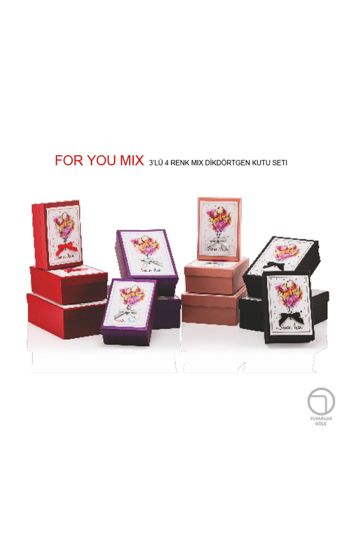 Envy Foryou Rectangle 3-Piece Gift Box Set 4-Bx92990-2161