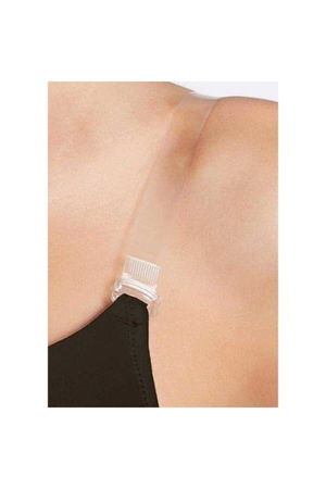 Bra Strap with Transparent Plastic Tips