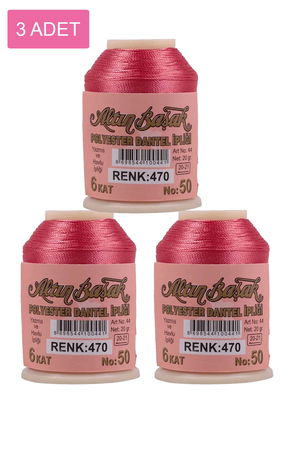 3 Pieces Altinbasak Oya and Lace Floss 20 gr - Turk - No: 470