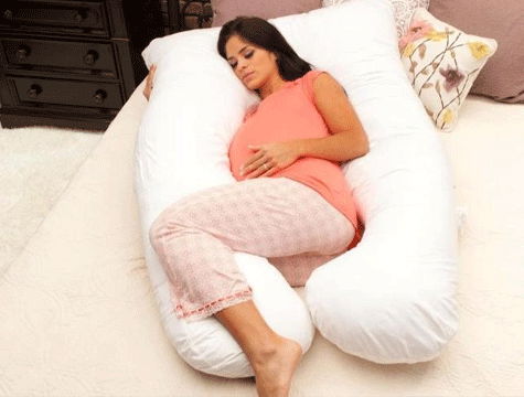 Maternity Pillow with 5 Different Zone Support (White) - 1750GR