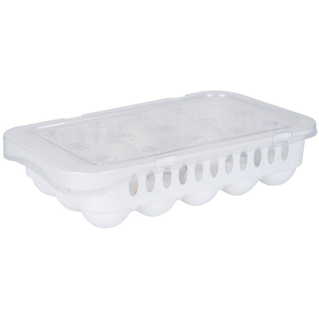 Hygienic Egg Storage Container 15 Compartments with Lid