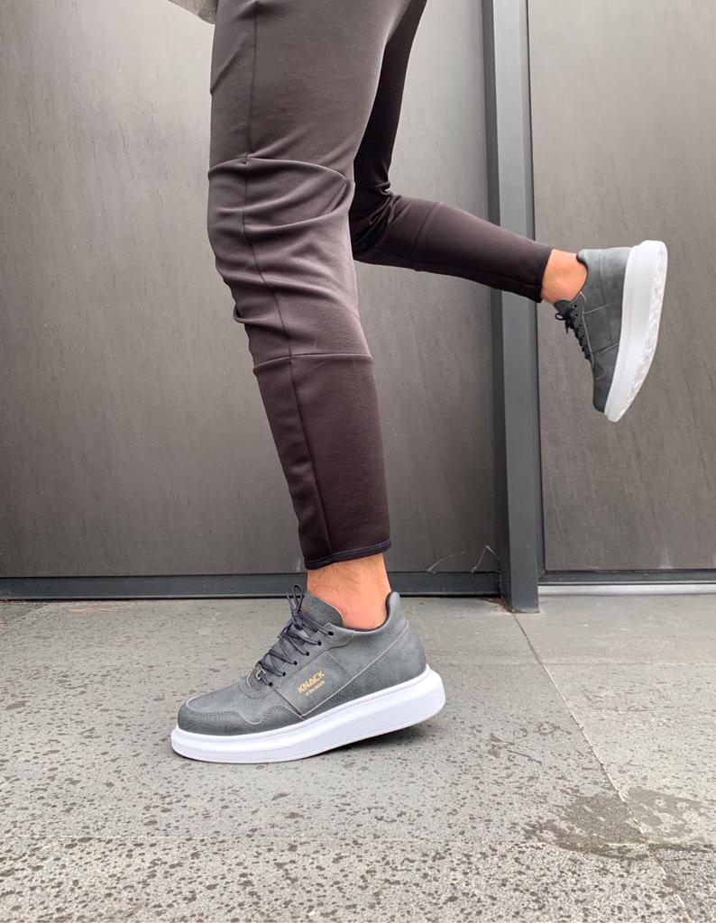 High Sole Casual Shoes Gray