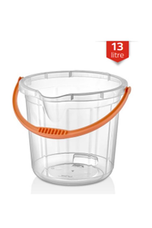 13 Lt. Cleaning Bucket Transparent Turk-MRD261